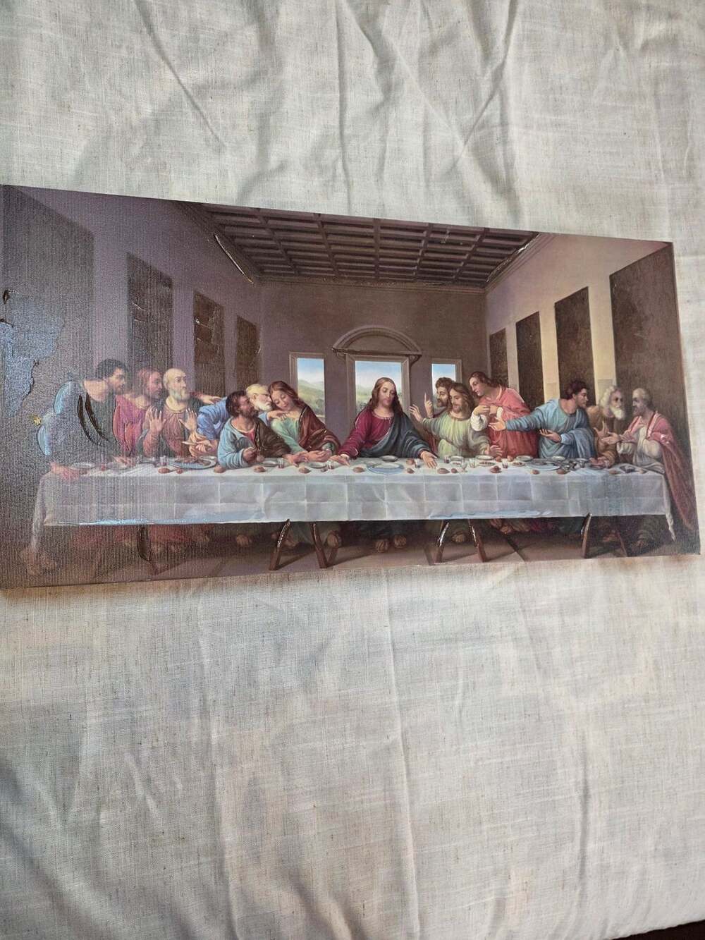 Da Vinci-the Last Supper Canvas Print by Portfolio Arts Group -